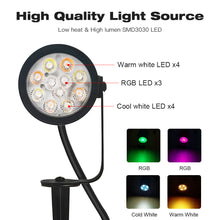 Load image into Gallery viewer, Outdoor Garden Lamp 7w LED Light Zigbee 3.0 & RF Dual Tuneable White and Colour