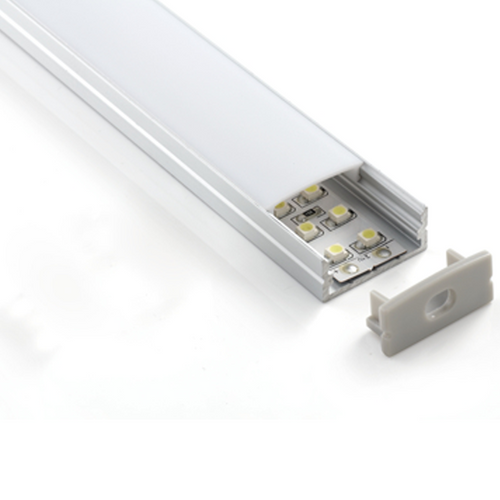 LED Strip Aluminium Profile Channel - 20mm Wide 2m