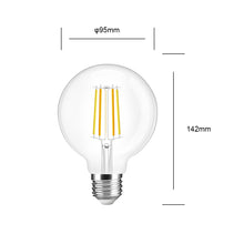 Load image into Gallery viewer, E27 7w LED Filament Bulb Warm and Cool White Amber Glass G95