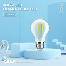 Load image into Gallery viewer, E27 7w LED Filament Bulb Warm and Cool White Clear Glass A60