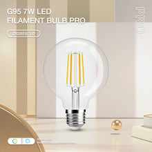 Load image into Gallery viewer, E27 7w LED Filament Bulb Warm and Cool White Clear Glass G95