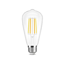 Load image into Gallery viewer, E27 7w LED Filament Bulb Warm and Cool White Clear Glass ST64