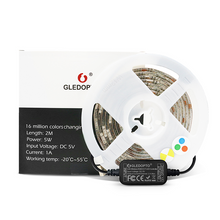 Load image into Gallery viewer, LED Strip &amp; Mini Controller - RGB+CCT USB 5v Kit (TV&#39;s, Cupboards) (Pro Version)