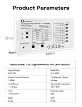 Load image into Gallery viewer, 5-IN-1 Ultra Thin Zigbee & RF Smart LED Light Strip Controller and Dimmer - Pro