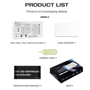 5-IN-1 Ultra Thin Zigbee & RF Smart LED Light Strip Controller and Dimmer - Pro