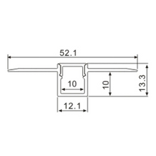 Load image into Gallery viewer, Plaster In Recessed LED Strip Aluminium Profile 10mm (2m)