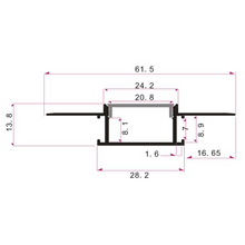 Load image into Gallery viewer, Wide Plaster In Recessed LED Strip Aluminium Profile 20mm (2m)