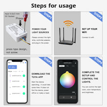 Load image into Gallery viewer, Tuya WiFi RGBW LED Strip Controller