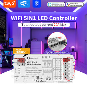 Tuya WiFi 5-in-1 LED Strip Controller