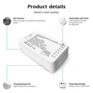 Tuya WiFi RGB+CCT LED Strip Controller