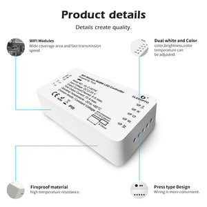 Tuya WiFi RGBW LED Strip Controller