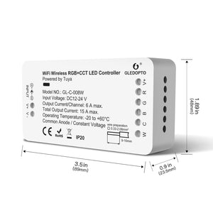 Tuya WiFi RGB+CCT LED Strip Controller