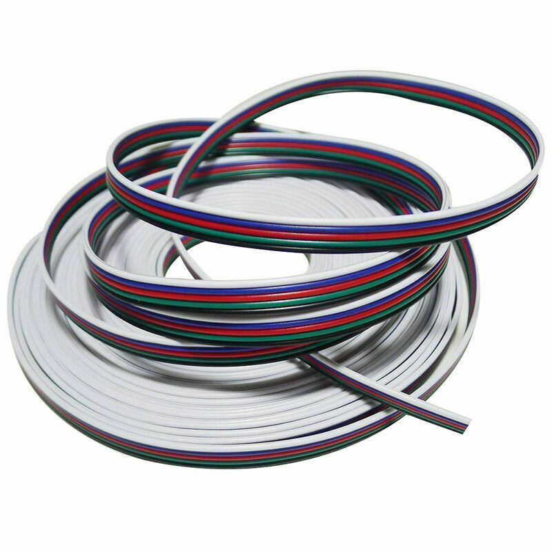 Rgb Solid Core Wire 5 Core Cable Wire for RGBW LED Strip 12/24V – LED Smart