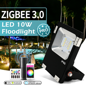 Outdoor Floodlight 10w LED Light Zigbee & RF RGBW and CCT Colours IP65
