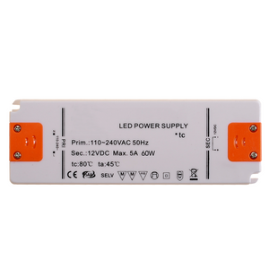 Ultraslim LED Driver Power Supply DC12v / 60w / 5A / AC200-240v