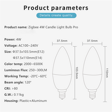 Load image into Gallery viewer, E14 4w RGBW Zigbee Smart Bulb - Pro