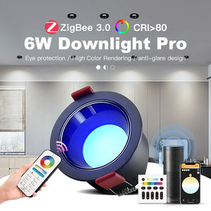 6w Black LED Smart Spotlight RGBW Pro IP54 (Works With Hue)
